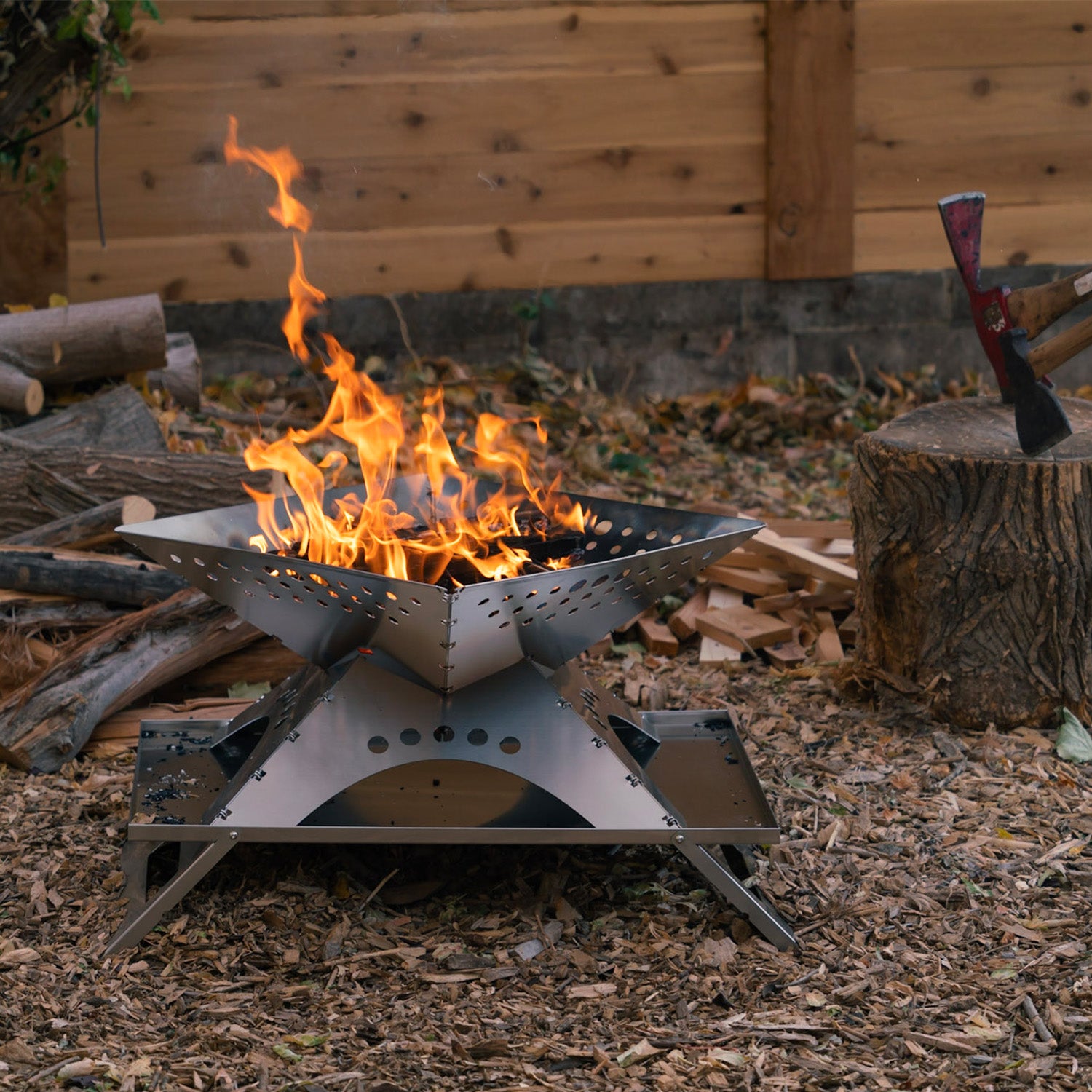 Flatfold Fire Pit L Deluxe Bundle Winnerwell