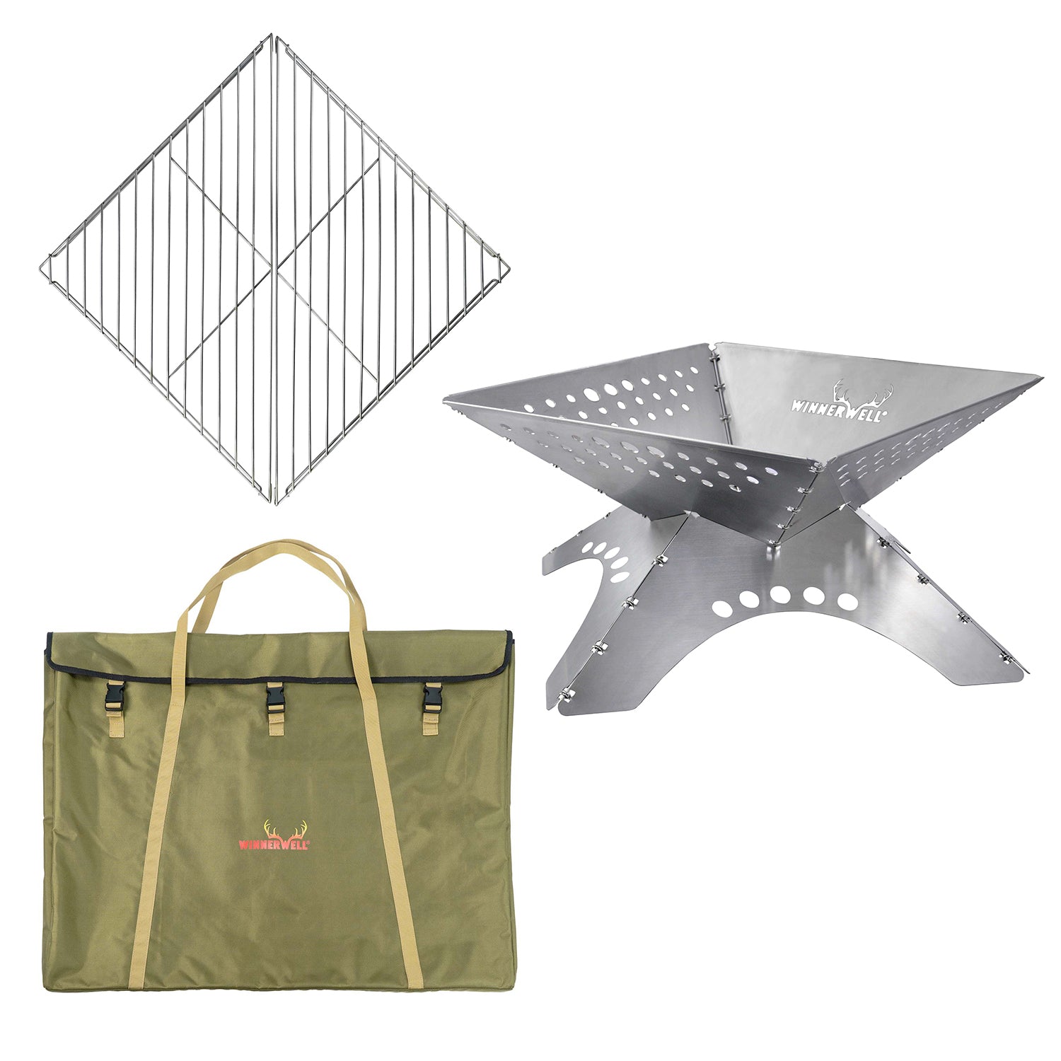 新品‼️Natural works 99Re✨FoldingXPTable BIG Flatfold Fire Pit - XL | Basic Bundle – Winnerwell