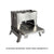 Base Stand & Feeder Tray Accessory for Flatfold Backpack Stove – Stainless Steel