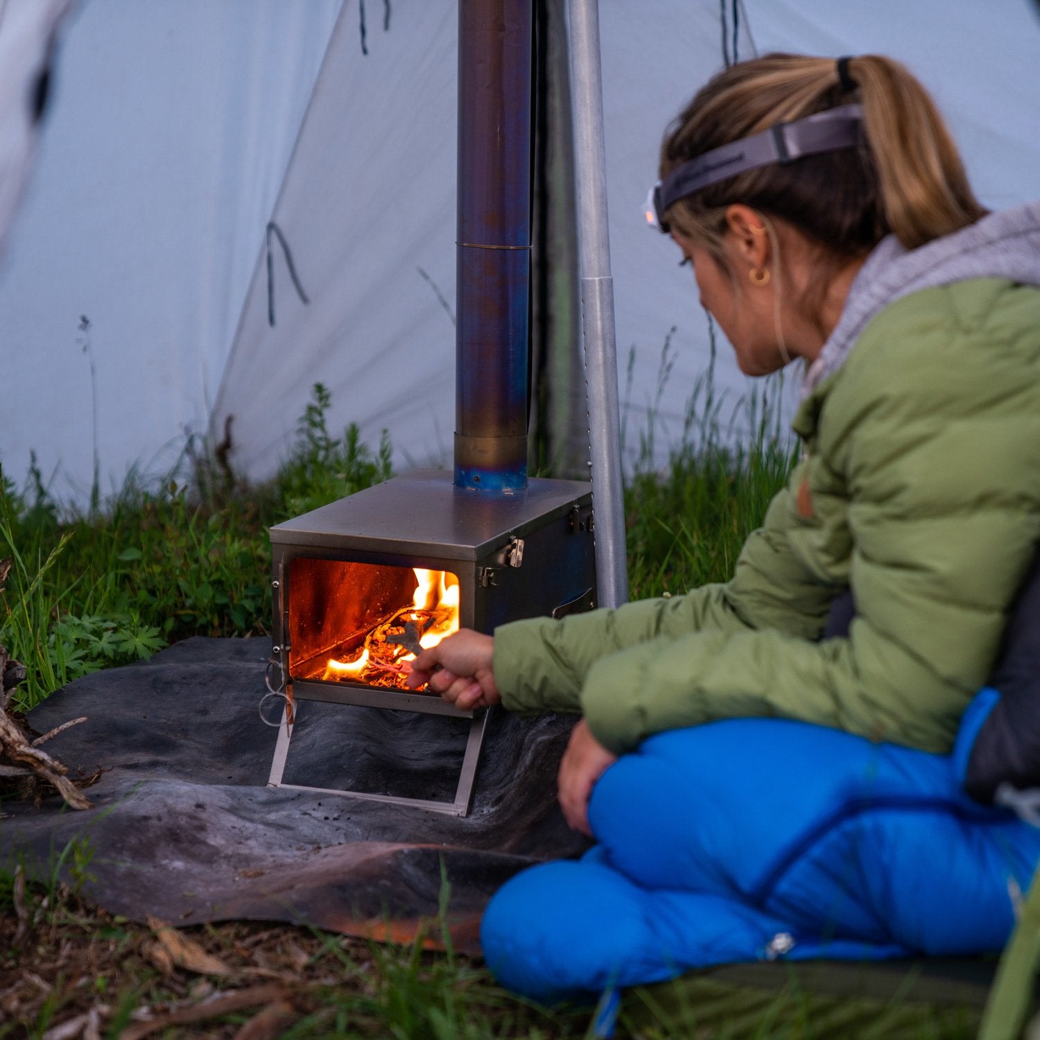 hot tent stove titanium Fastfold Titanium Stove